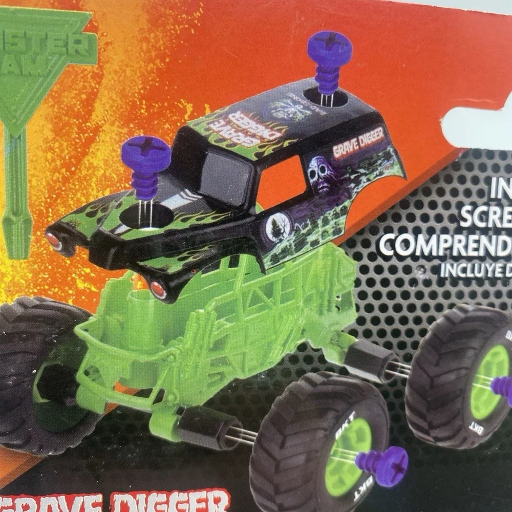 Monster Jam Grave Digger Mechanix Build & Rebuild‎ 1:43 Scale Monster Truck